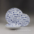 Round Shape European Color Design Fino porcelana Dinnerware